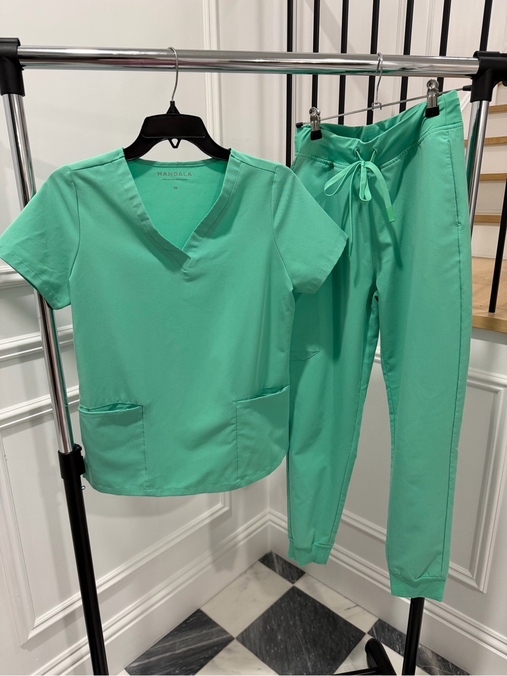 Mandala Surgical Green Scrub Set💚